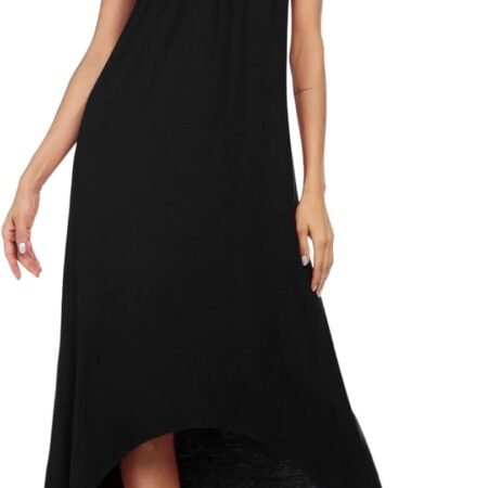 Women's Sleeveless Long Nightgown Full Slip Nightdress Soft Sleepdress V Neck Nightshirt