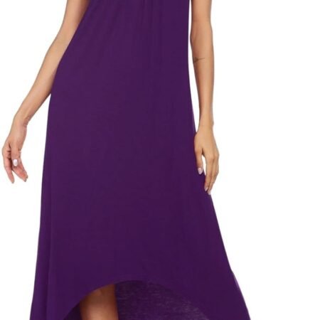 Women's Sleeveless Long Nightgown Full Slip Nightdress Soft Sleepdress V Neck Nightshirt