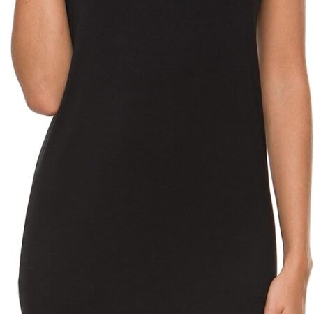 Women Full Slip Crewneck Adjustable Spaghetti Strap Cami Under Dress